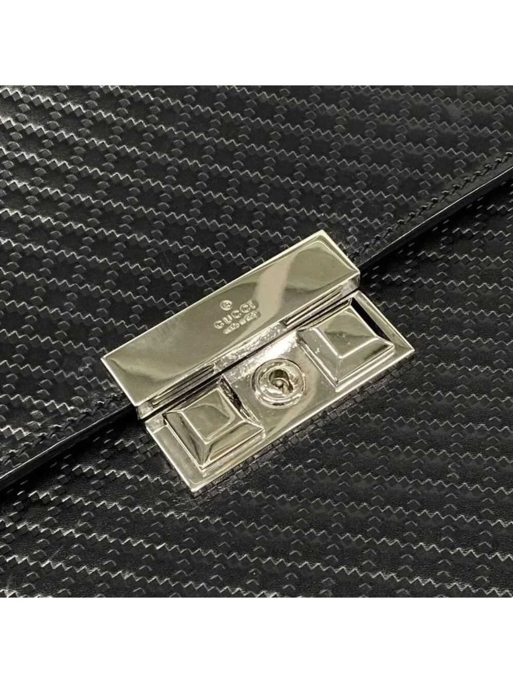 Gucci Business Bag Diamante Black Leather